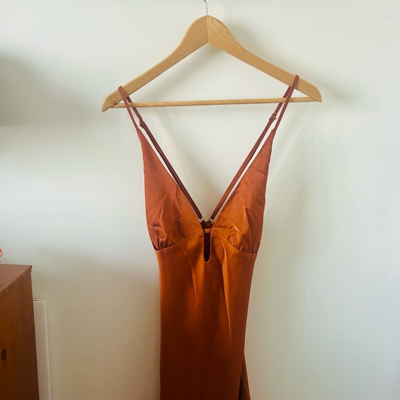 Peppermayo Burnt Orange Dress Sundowner Maxi Dress - Picture 2 of 8